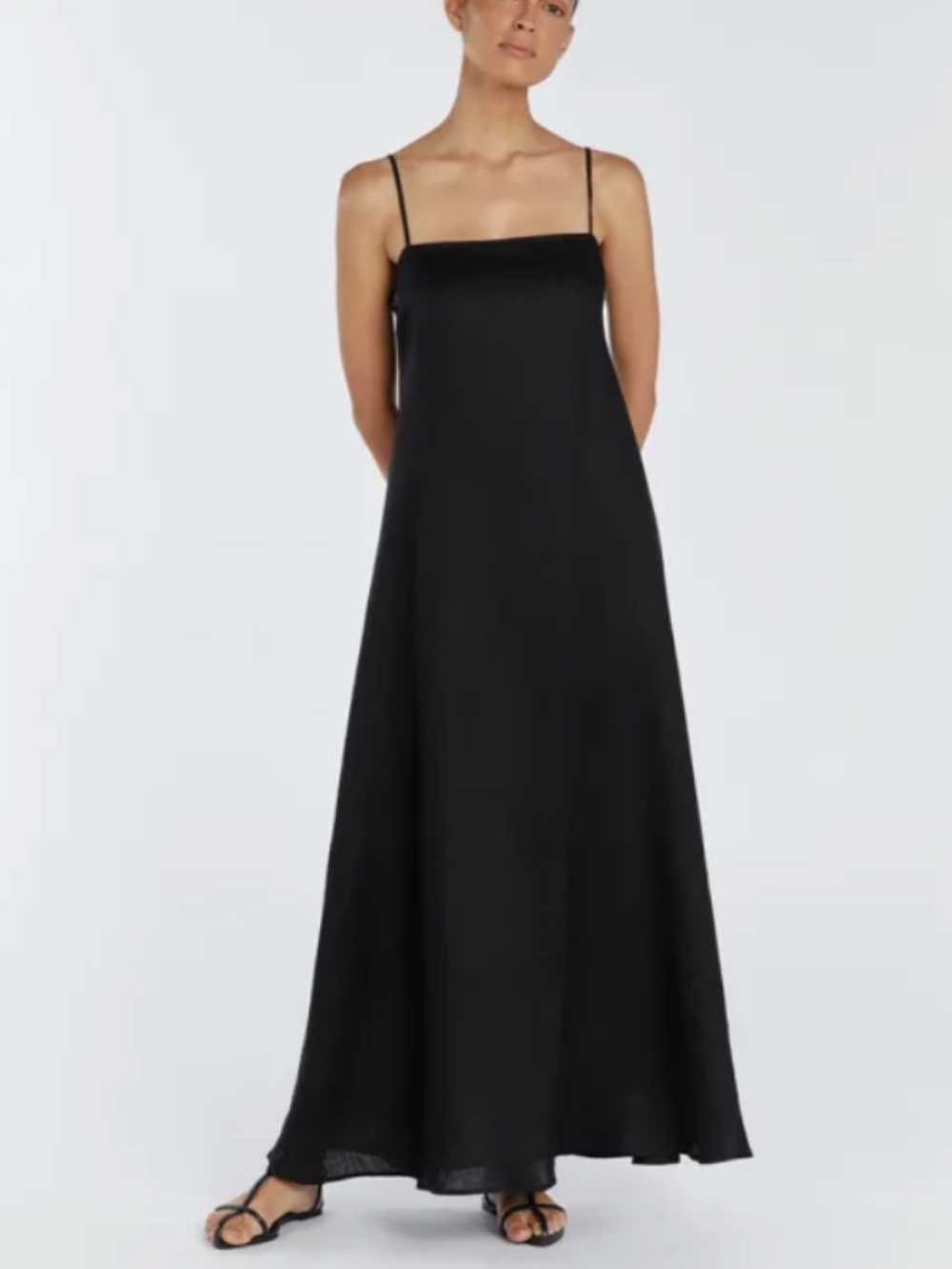 DISSH Linen Black Jem Maxi Dress